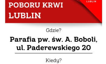 Zapraszamy do akcji poboru krwi